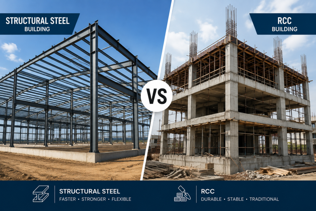 Structural Steel vs RCC: Which Construction Method Is Better?
